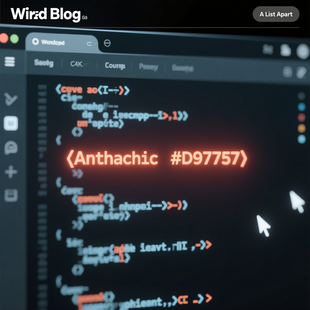 Futuristic dark mode developer terminal showing Claude Code CLI with glowing amber prompt rule and abstract code to geometric logic conversion