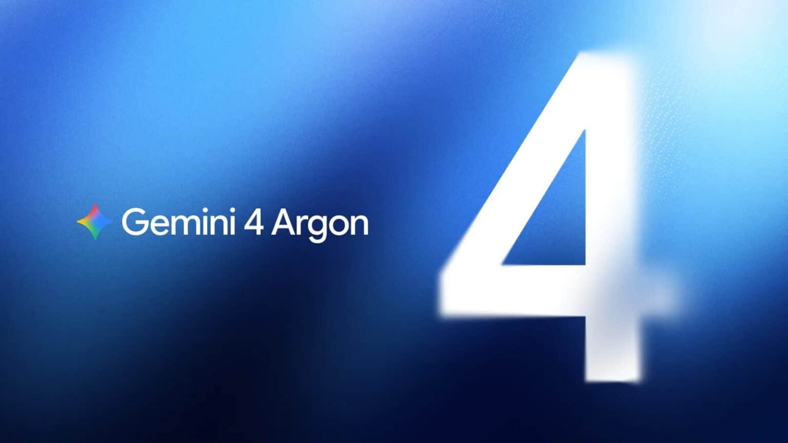 Gemini 4 Argon : visuel officiel du nouveau modèle de Google DeepMind