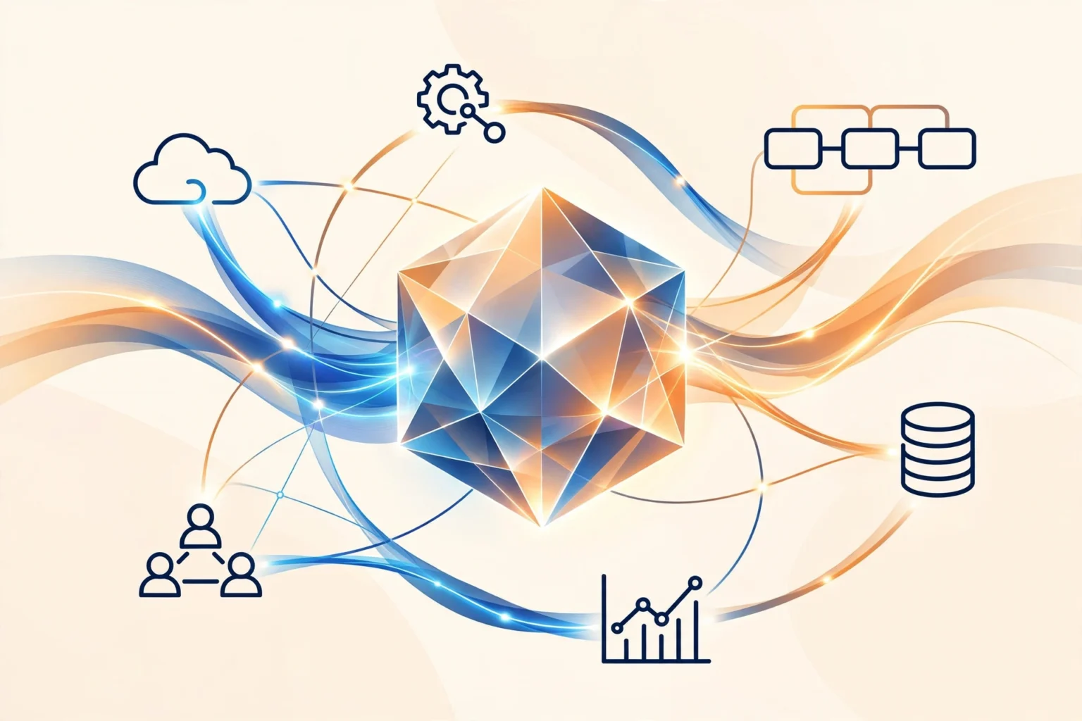 Gemini agent orchestrant des flux de travail dans Google Workspace et les applications d'entreprise