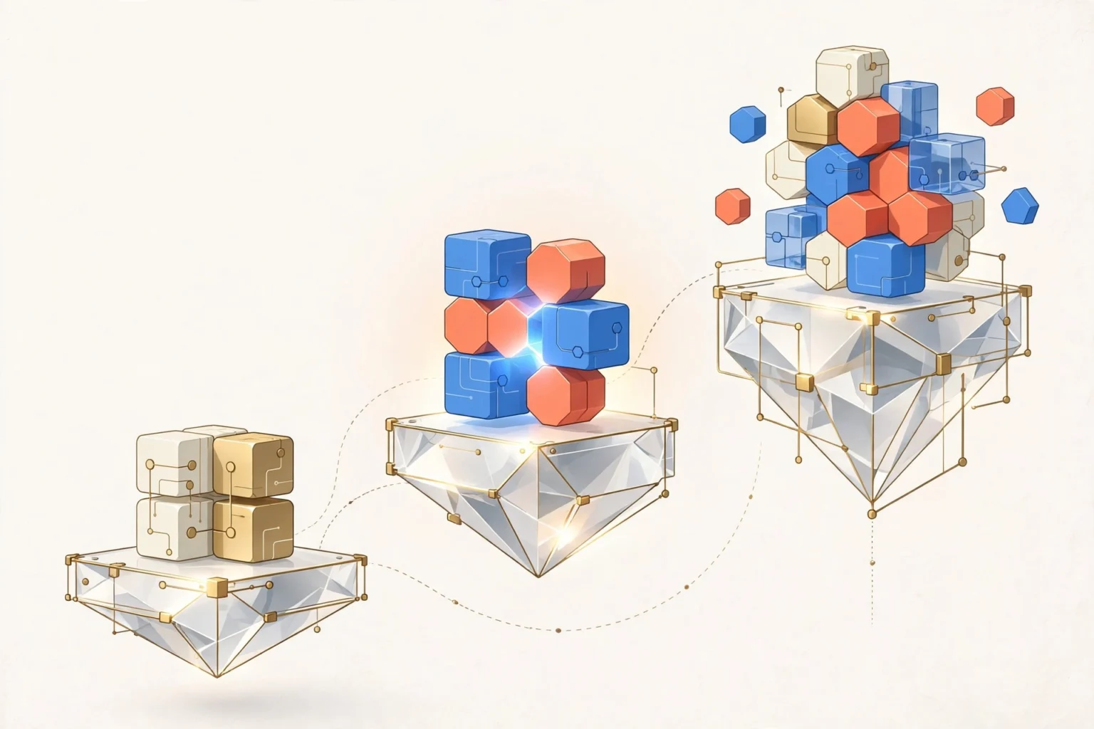 Google Gemini gratuit : fin de l’accès à Flash et Pro dès le 9 octobre Google Gemini gratuit : illustration éditoriale représentant des paliers d'accès et des blocs d'intelligence artificielle