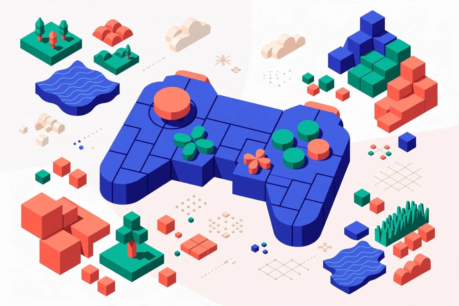Google Labs Playground : créez vos jeux vidéo par simple prompt IA Google Labs Playground : illustration éditoriale sur la création de jeux vidéo par invite textuelle