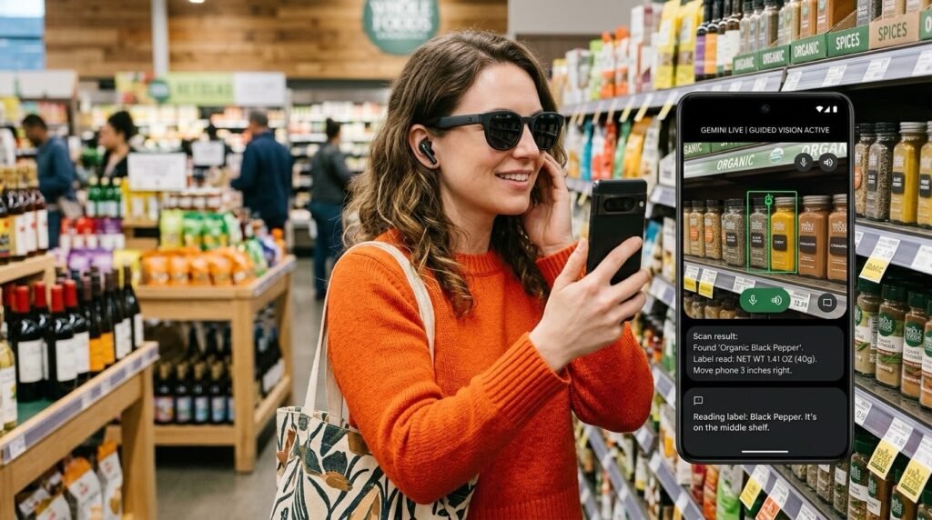 Guided Vision dans Gemini Live : l’assistance visuelle en temps réel de Google sur Android
