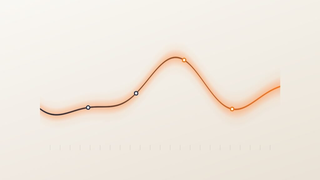 Mistral Timestral : les modèles time-series qui tournent sur simple CPU Mistral Timestral : illustration éditoriale vectorielle représentant des courbes de prévision temporelle sur fond clair