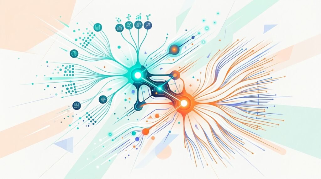 OpenAI Decisions API : illustration conceptuelle représentant la prise de décision automatisée ultra-rapide et l'intelligence en temps réel